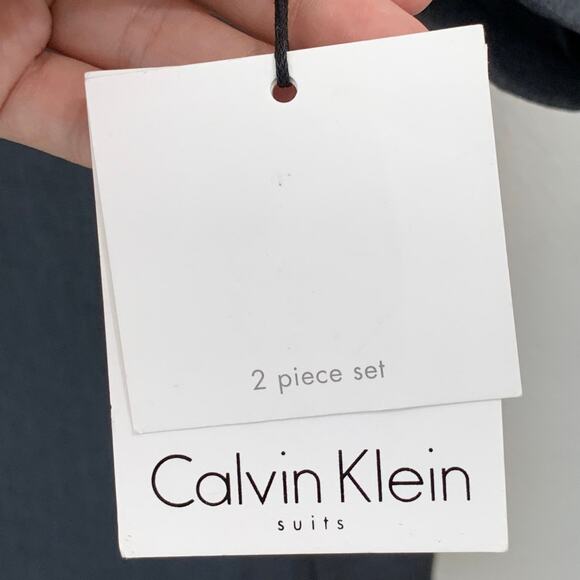 NWT Calvin Klein Jacket Womens 12 Large Longline Charcoal Gray Careerwear Office - Picture 6 of 14